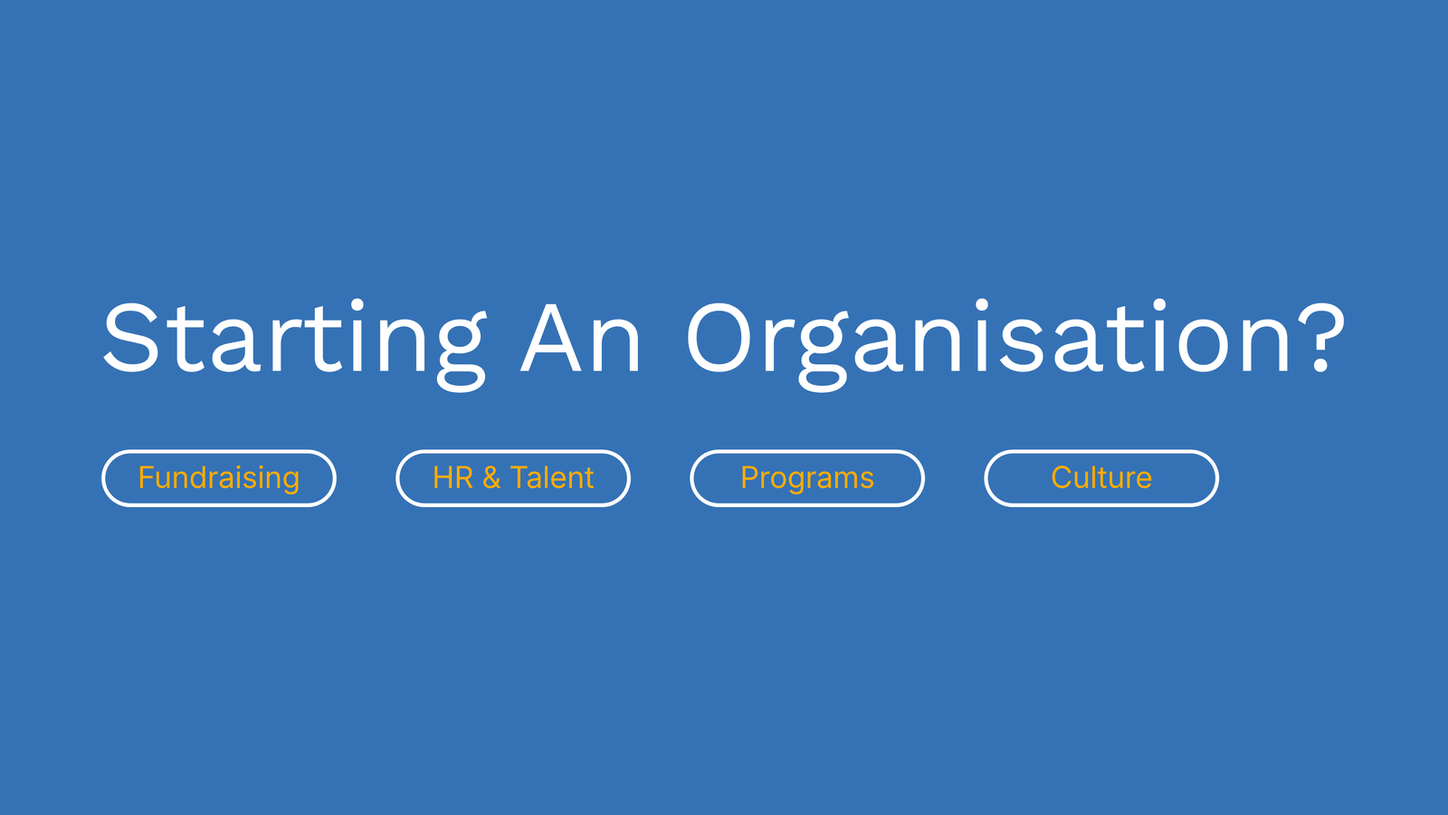 Thinking of starting a nonprofit? This is for YOU!