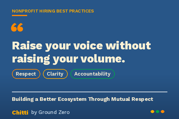 Nonprofit Hiring Best Practices: Building a Better Ecosystem Through Mutual Respect